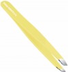 Stainless Steel Slant Tip Tweezers Professional Eyebrow & Eyelash Tweezers for Your Daily Beauty Routine ( Yellow )