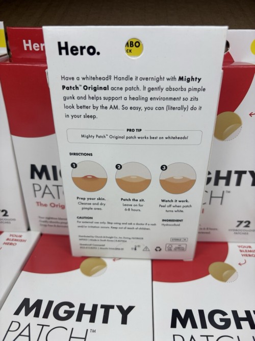 Mighty Patch Original patch nighttime Spot Stickers for Face and Skin (36 Count)