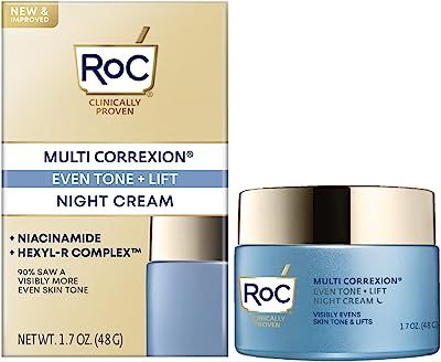 RoC Multi Correxion 5 in 1 RestoringAnti Aging Facial Night Cream with Hexinol, 1.7 Oz