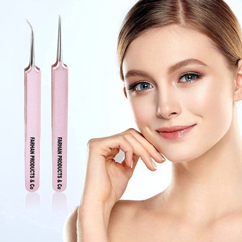 Lash Tweezers for Volume Eyelash Extension Professional Stainless Steel Lash Tweezers for Make Fans 3D 6D Volume Lashes Tools