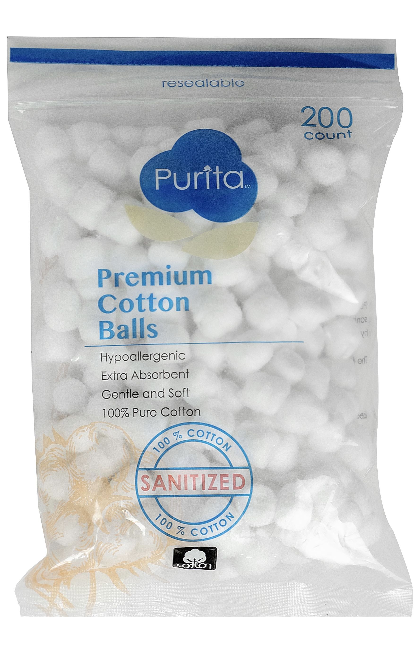 Premium Cotton Balls 200 pcs
