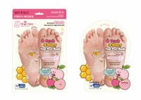 DEWFIERE FOOT PEEL MASK [PEACH + HONEY] - 2 PIECE SET