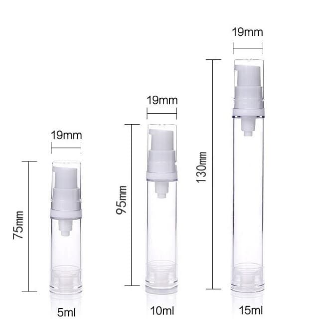 5ml 10ml 15ml AS airless bottle,lotion airless bottle,Mist spray airless bottle