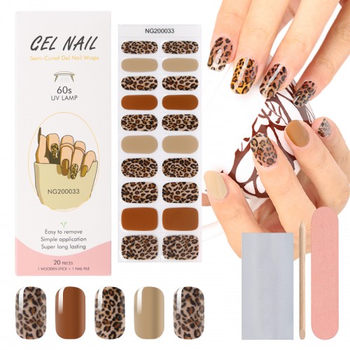 semi cured gel nail wraps