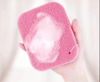 Face wash sponge/ Sain Face flutter compressed facial cleansing bamboo charcoal konjac sponge