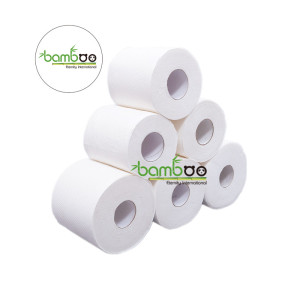100% Virgin Bamboo Pulp Biodegradable Soft Toilet Paper Bathroom Small Roll Toilet Paper
