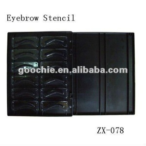 3D Effect Eyebrow Shape design stencil