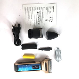 4 In 1 Every Shave Slide All Bring Perfect Feeling Face To Face Induction Technology Shaver with barber nose hair trimmer