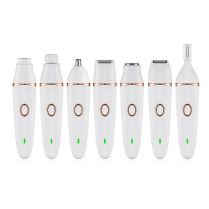 7 in 1 Mini Electric Finishing Woman Lady Facial Hair Lipstick Remover Shaver Bikini Trimmer Set