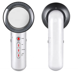 Amazon Hot selling custom logo 3 in 1 Handheld EMS Facial Sliming Massage Machine Ultrasound Body Massager Slim Device