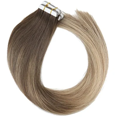 Aviva Virgin Quality Cuticles Aligned Human Hair Balayage Tape Human Hair Extension (AV-TP14-ML009)