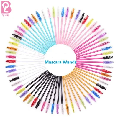 Beiqili Glitter Crystal Disposable Eyelash Brush Eyebrow Brush Mascara Wand Makeup Tools Cepillos PARA Pestaas Maquillaje