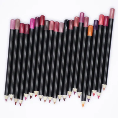 Best Selling Private Label Custom Vegan Cruelty Free Lipliner Pencil Creamy Dark Brown Nude Lip Liner