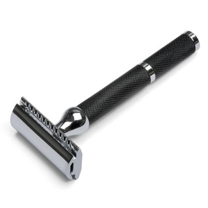 BLACK COATED SAFETY RAZOR-STEEL SHAVING-DE SAFETY RAZOR