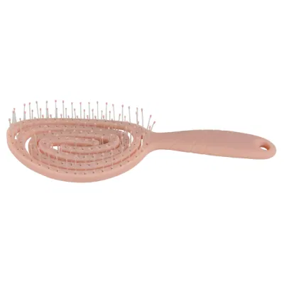 Custom Color Waterproof Massage Plastic Portable Pink Detangling Hair Brush