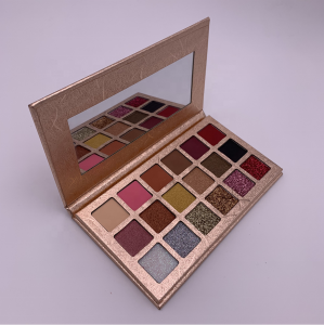 custom high pigmentation matte and glitter shimmer eyeshadow palette