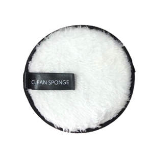 Custom Logo Face Cleaning Polyester Washable Makeup Remover Microfiber Pads Reusable