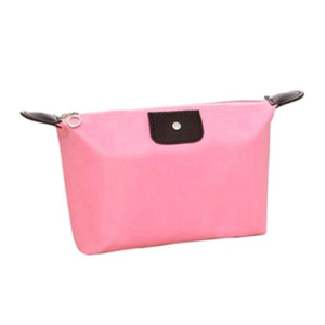 Dumpling Makeup Bag Solid Color Polyester Cosmetic Bag Around Soft Portable Korean Version Make Up Bag