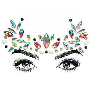 Eco-friendly Diamond Face Sticker Rhinestone Stickers Body Gems Temporary Tattoo Sticker