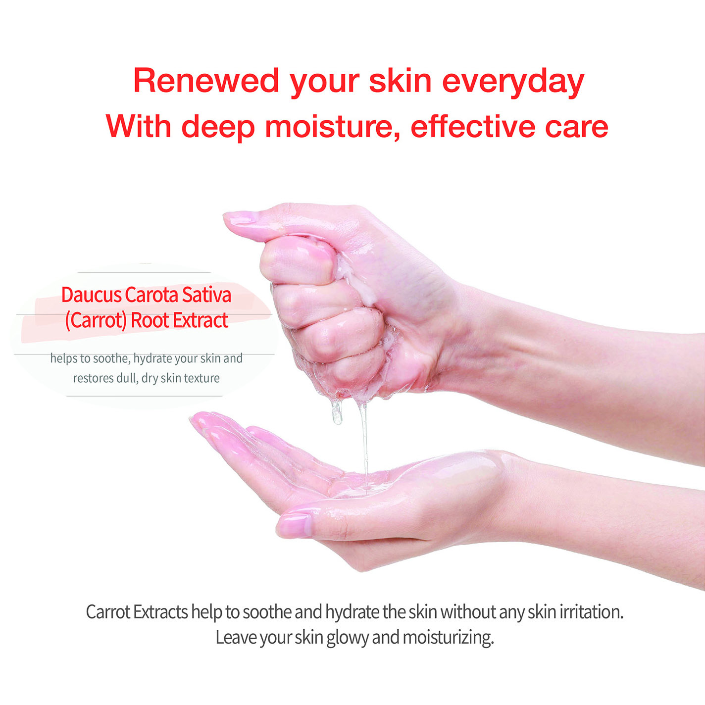 Face Sheet Mask (Carrot) for Moisturizing, Soothing, Brightening