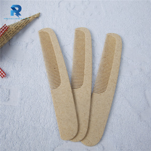 Factory direct supply short handle hotel rubber hair comb