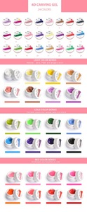fengshangmei new arrival good quality 24 colors 4D nail painting for nail art
