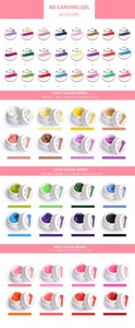 fengshangmei new arrival good quality 24 colors 4D nail painting for nail art