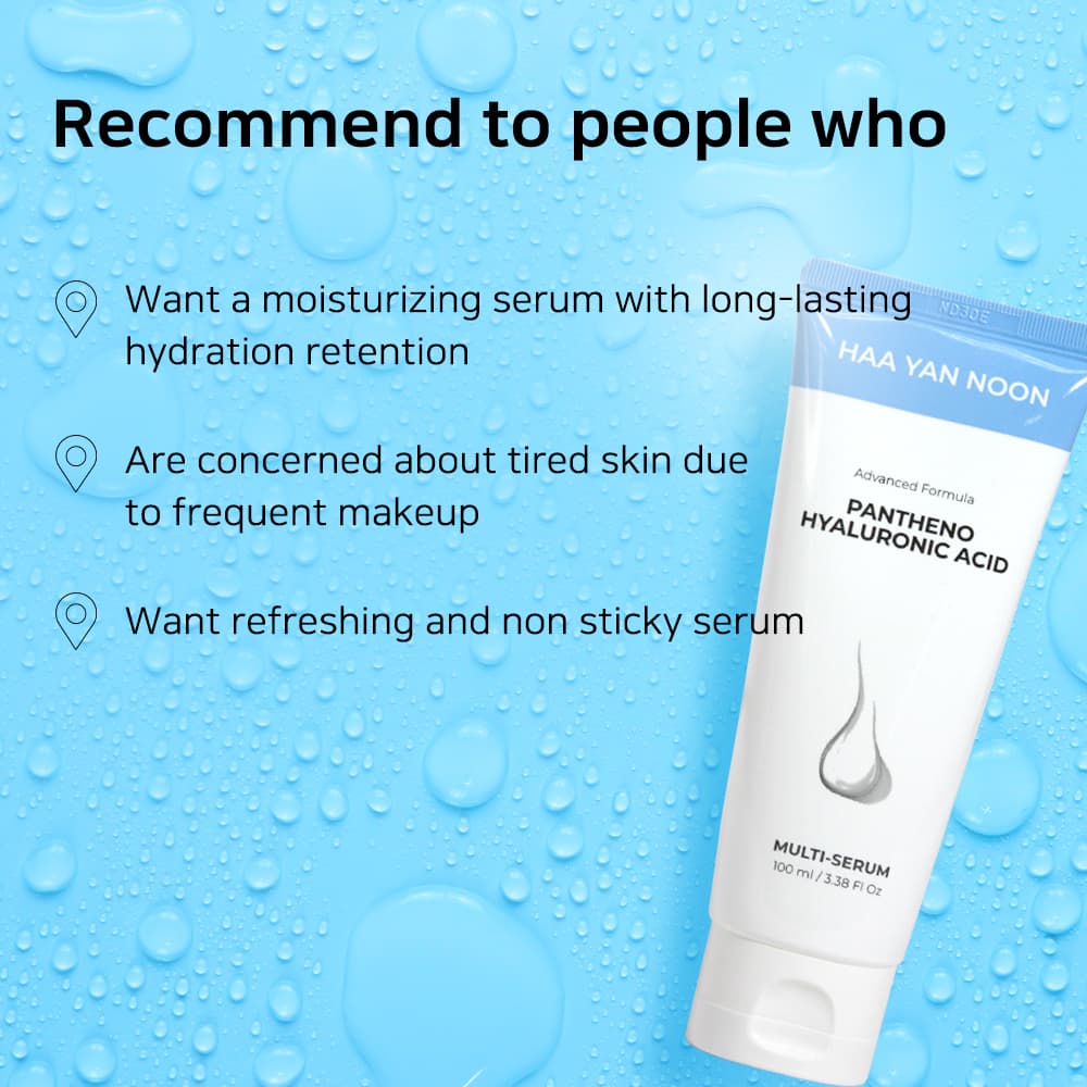 HAA YAN NOON Pantheno Hyaluronic Acid Multi-Serum 3.38 fl. Oz.