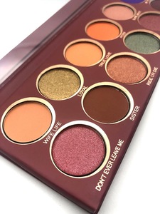 High pigment makeup eye shadow pallet private label 12 color eyeshadow palette