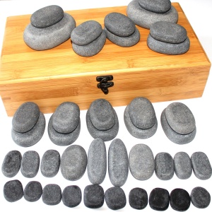 High Quality Wholesale Hot Spa Stone  Massage Stone in handmade box