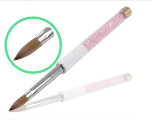 High Quality wood Nail Art Brush Acrylic Painting Smile French Manicure Nail Pen Brush