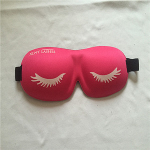 J123 pink eyelash model funny eye mask sleep /travel eye mask with pouch