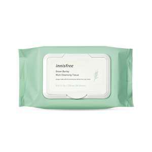 Korean Innisfree Green Barley Multi Cleansing Tissue 250ml ( 50 Sheets )