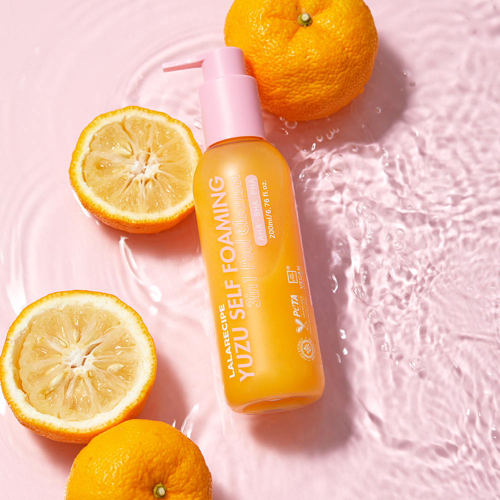 [LALARECIPE] Yuzu Self Foaming 3in1  Peel Cleanser