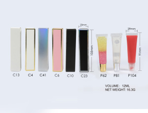 Lip gloss base Wholesale Clear kid 55 colors squeezed tube packaging private label fruit flavour glitter nude lip gloss makeup