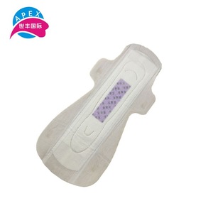 Low price disposable cotton night use female oem sanitary pads 290mm anion sanitary napkin