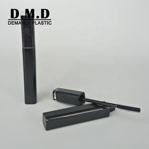 luxury empty square mascara tube with retractable brush