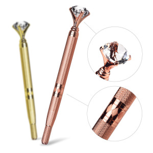 Manual Eyebrow Tattoo Pen Microblading Tattoo Pen Permanent 3D Eyebrow Lip Embroidery Munsu Tebori with Crystal Diamond