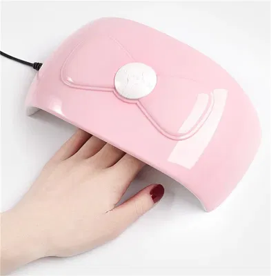 Nail Bowknot Phototherapy Machine Quick Dry Nail Lamp LED Portable Nail Polish Gel Baking Lamp Suitable for Beginners Tools