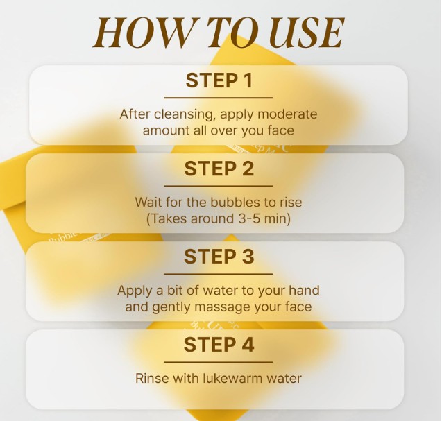 P.CALM TURMERIC Bubble Deep Mask