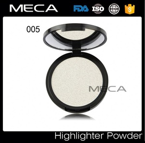Private label highlight powder shimmer eyeshadow pressed powder palette facial cosmetics makeup products