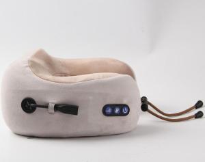 Rechargeable hot sell electric shiatsu Neck U-shaped travel massage pillow