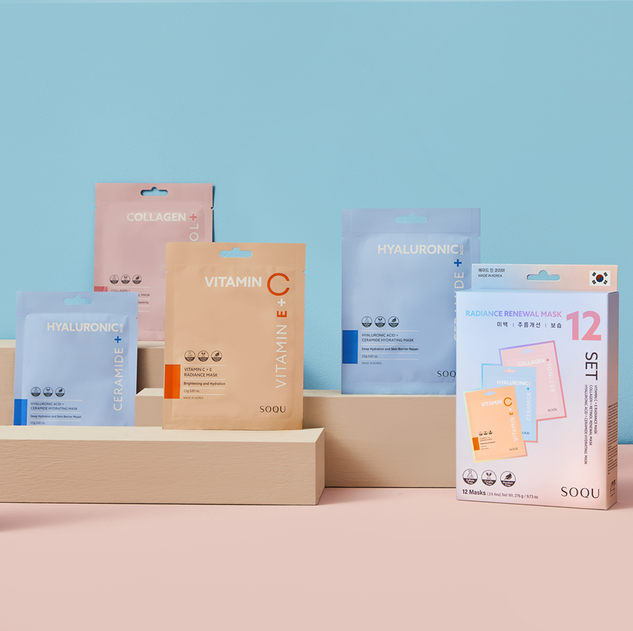 (Skin care, Mask)SOQU RADIANCE RENEWAL MASK SET 12