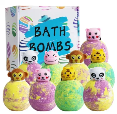 Toy Bath Bomb Box Fizzi Bomb Bar Sale Bath Bomb Bath Bombs Kit with Surprise Toys Inside / Essential Oil Fizz Bath Bombs Toys Inside Bath Salt Bombs for Kids