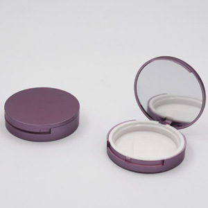 Universal Size 59mm Empty Plastic Compact Powder Case With Mirror