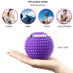 Vibrating Massage Ball, Electric Rechargeable Washable Vibrating Yoga Massage Ball, Massage Roller