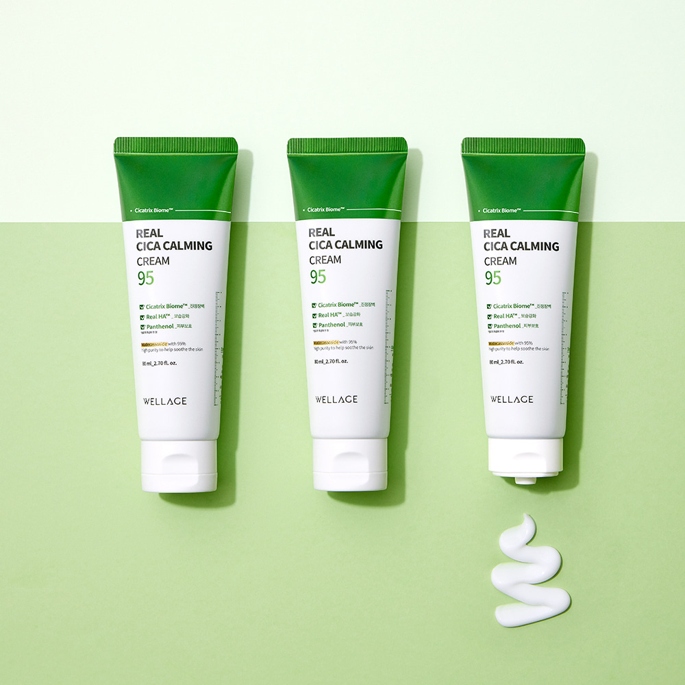 (Wellage) Real Cica Calming 95 Cream 80ml