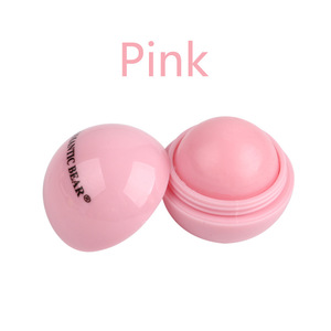 Wholesale 6 Colors Cute Waterproof Herbal Organic Moisturizing Round Ball Lip Balm