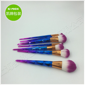 wholesale 7pcs set rainbow cosmetic makeup brush set makeup brushes tools set