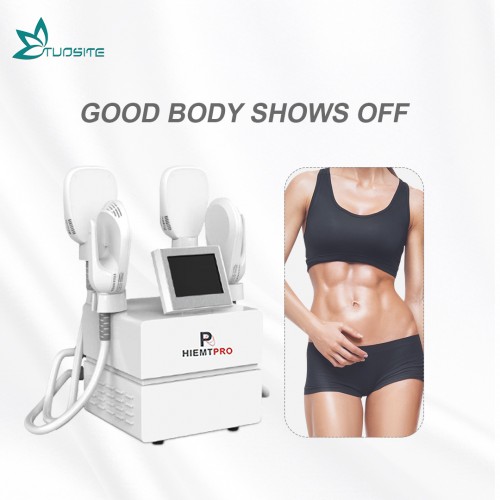 Hi-EMT PRO Max 4 Handle No Surgery Keep Fat Beauty Hi -EMT Rapid Muscle Building Machine EMS Beauty Devices